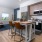 Kitchen with counter seating