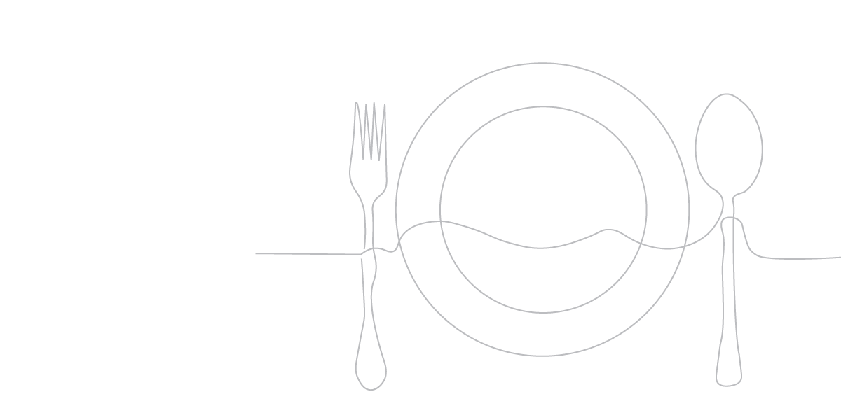dinner plate line drawing